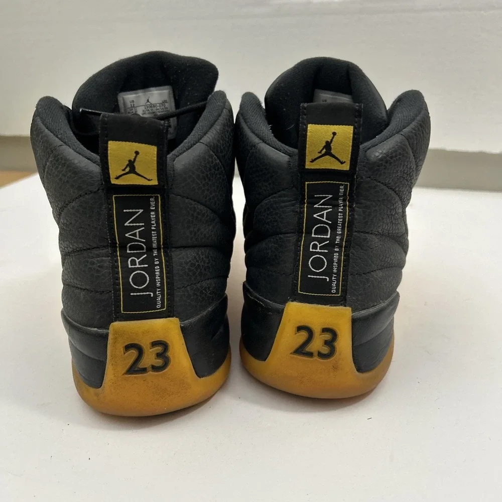 Nike Men 12 Air Jordan 12 XII Retro OG Black/University Gold 130690-070 SKU 3071